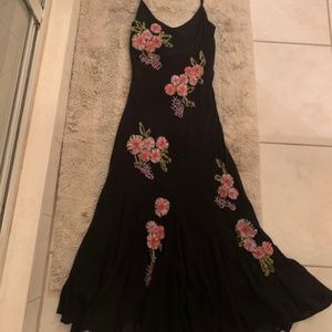Black floral dress